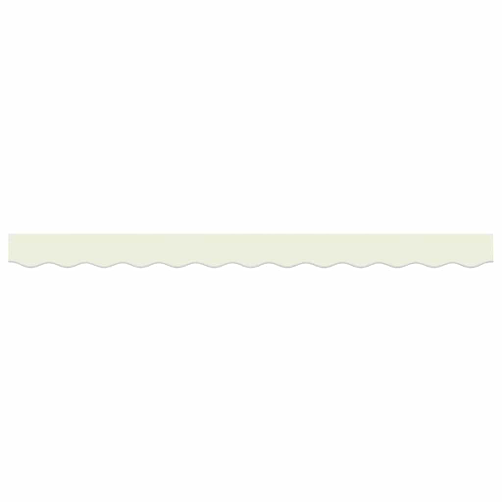 vidaXL Markisenschürzen-Ersatz Creme Streifen 2,5 m Polyester