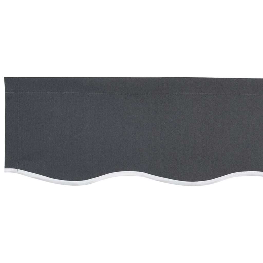 vidaXL Markisenschürzen-Ersatz Anthrazitgestreift 2,5 m Polyester