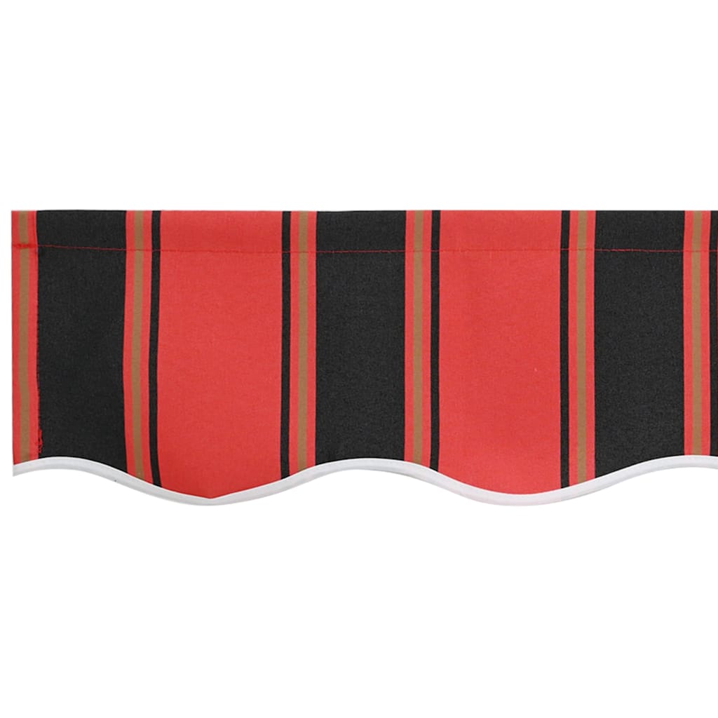 vidaXL Markisenschürzen-Ersatz Orange / Schwarz / Gelb 2,5 m Polyester