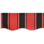 vidaXL Markisenschürzen-Ersatz Orange / Schwarz / Gelb 2,5 m Polyester