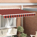 vidaXL Markisenschürzen-Ersatz Orange / Schwarz / Gelb 2,5 m Polyester
