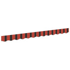 vidaXL Markisenschürzen-Ersatz Orange / Schwarz / Gelb 2,5 m Polyester