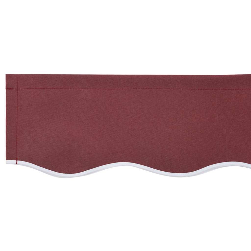vidaXL Markisenschürzen-Ersatz Burgunderstreifen 2,5 m Polyester
