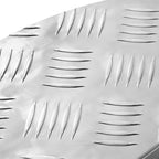vidaXL Treppe Tritt Halbmond 5 pcs Silber 60 x 18 x 2,5 cm Aluminium