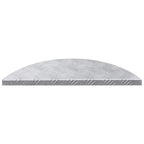 vidaXL Treppe Tritt Halbmond 5 pcs Silber 60 x 18 x 2,5 cm Aluminium