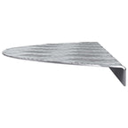 vidaXL Treppe Tritt Halbmond 5 pcs Silber 60 x 18 x 2,5 cm Aluminium