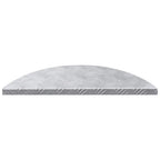 vidaXL Treppe Tritt Halbmond 15 pcs Silber 60 x 18 x 2,5 cm Aluminium