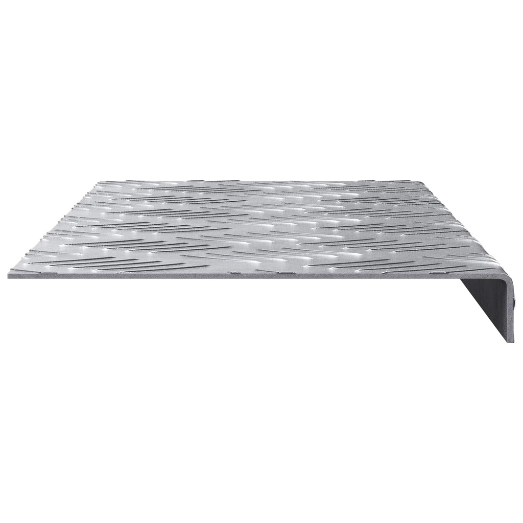 vidaXL Treppe Tritt 5 pcs Silber 60 x 18 x 2,5 cm Aluminium