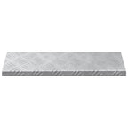 vidaXL Treppe Tritt 10 pcs Silber 60 x 18 x 2,5 cm Aluminium