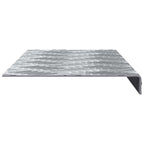 vidaXL Treppe Tritt 10 pcs Silber 60 x 18 x 2,5 cm Aluminium