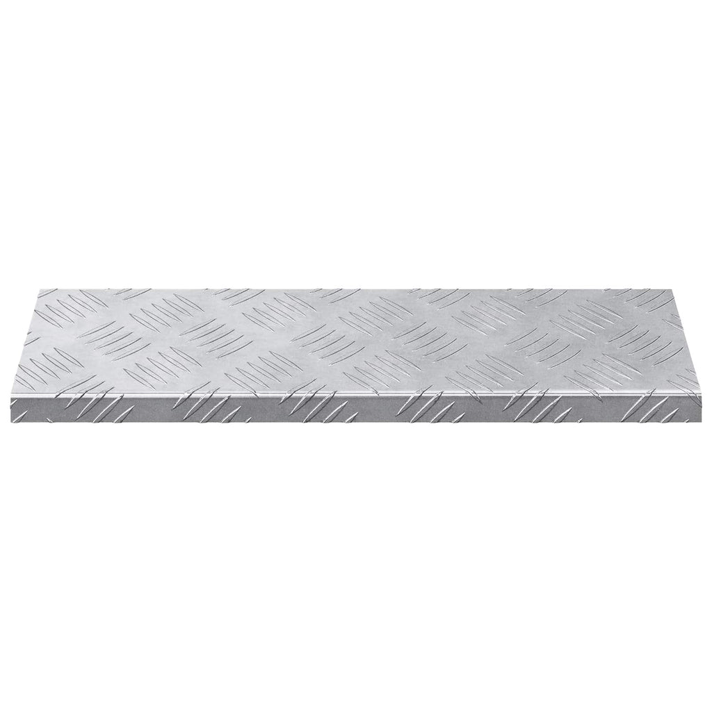 vidaXL Treppe Tritt 15 pcs Silber 60 x 18 x 2,5 cm Aluminium