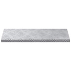 vidaXL Treppe Tritt 15 pcs Silber 60 x 18 x 2,5 cm Aluminium