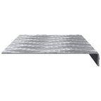 vidaXL Treppe Tritt 15 pcs Silber 60 x 18 x 2,5 cm Aluminium