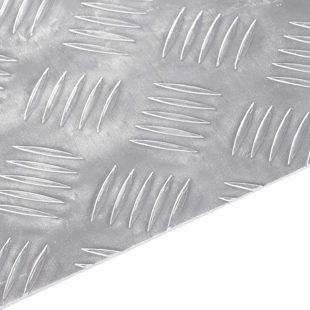 vidaXL Treppe Tritt Quadratisch 4 pcs Silber 20 x 20 cm Aluminium