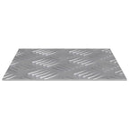 vidaXL Treppe Tritt Quadratisch 4 pcs Silber 20 x 20 cm Aluminium