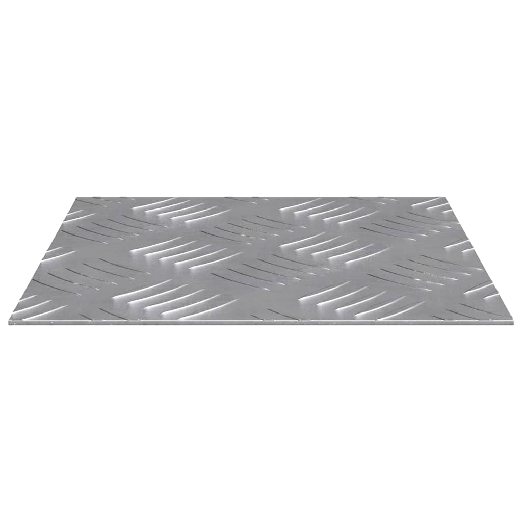 vidaXL Treppe Tritt Quadratisch 4 pcs Silber 20 x 20 cm Aluminium