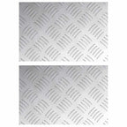vidaXL Treppe Tritt Rechtwinklig 2 pcs Silber 30 x 20 cm Aluminium