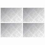 vidaXL Treppe Tritt Rechtwinklig 4 pcs Silber 30 x 20 cm Aluminium