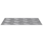 vidaXL Treppe Tritt Rechtwinklig 4 pcs Silber 30 x 20 cm Aluminium