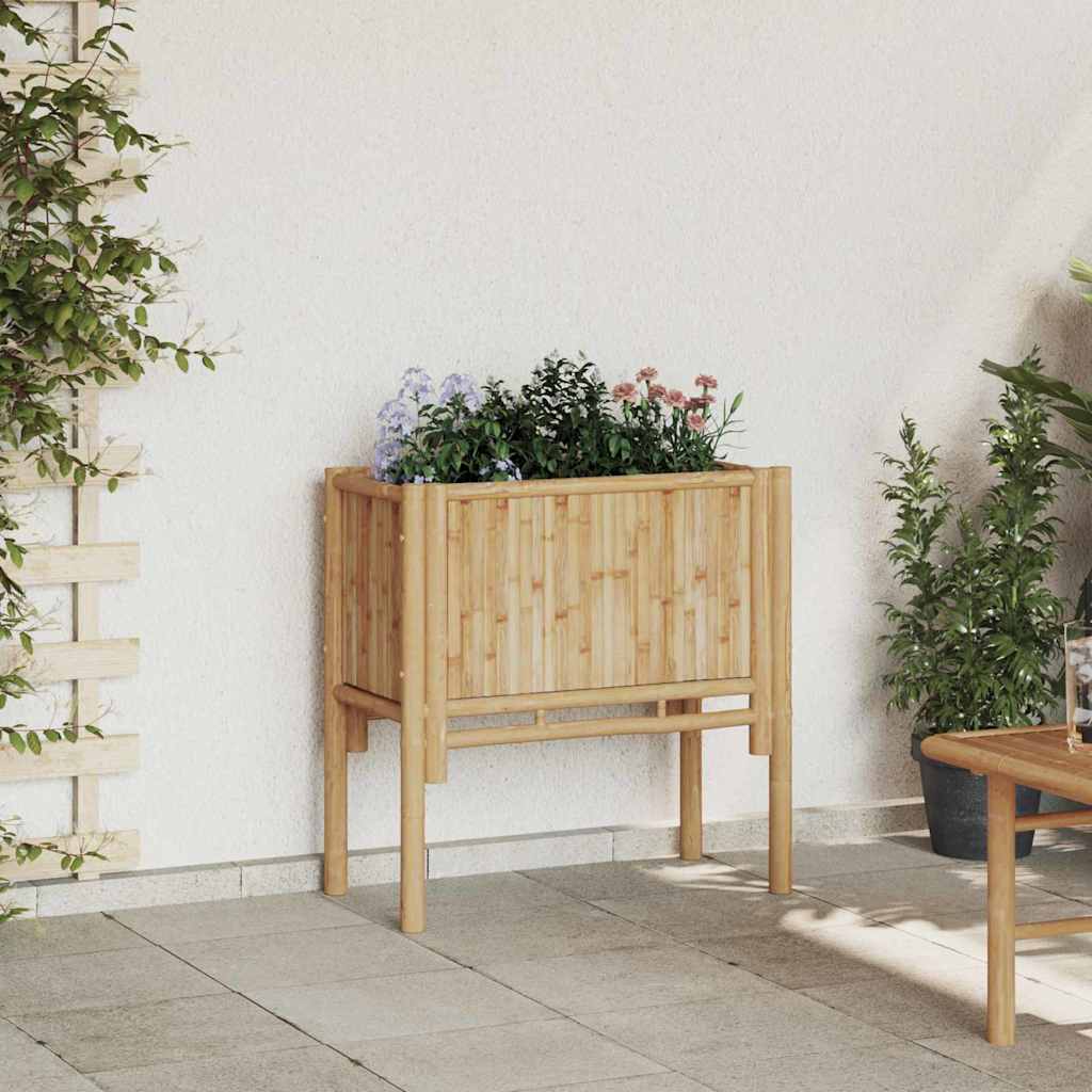 vidaXL Hochbeet Braun 70 x 35 x 70 cm Bambus