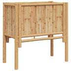 vidaXL Hochbeet Braun 70 x 35 x 70 cm Bambus