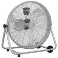 vidaXL Trommelventilator Mit Rad Silber 73 x 42 x 70 cm Aluminium