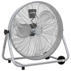 vidaXL Trommelventilator Mit Rad Silber 73 x 42 x 70 cm Aluminium