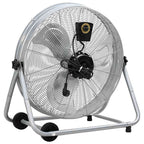 vidaXL Trommelventilator Mit Rad Silber 73 x 42 x 70 cm Aluminium