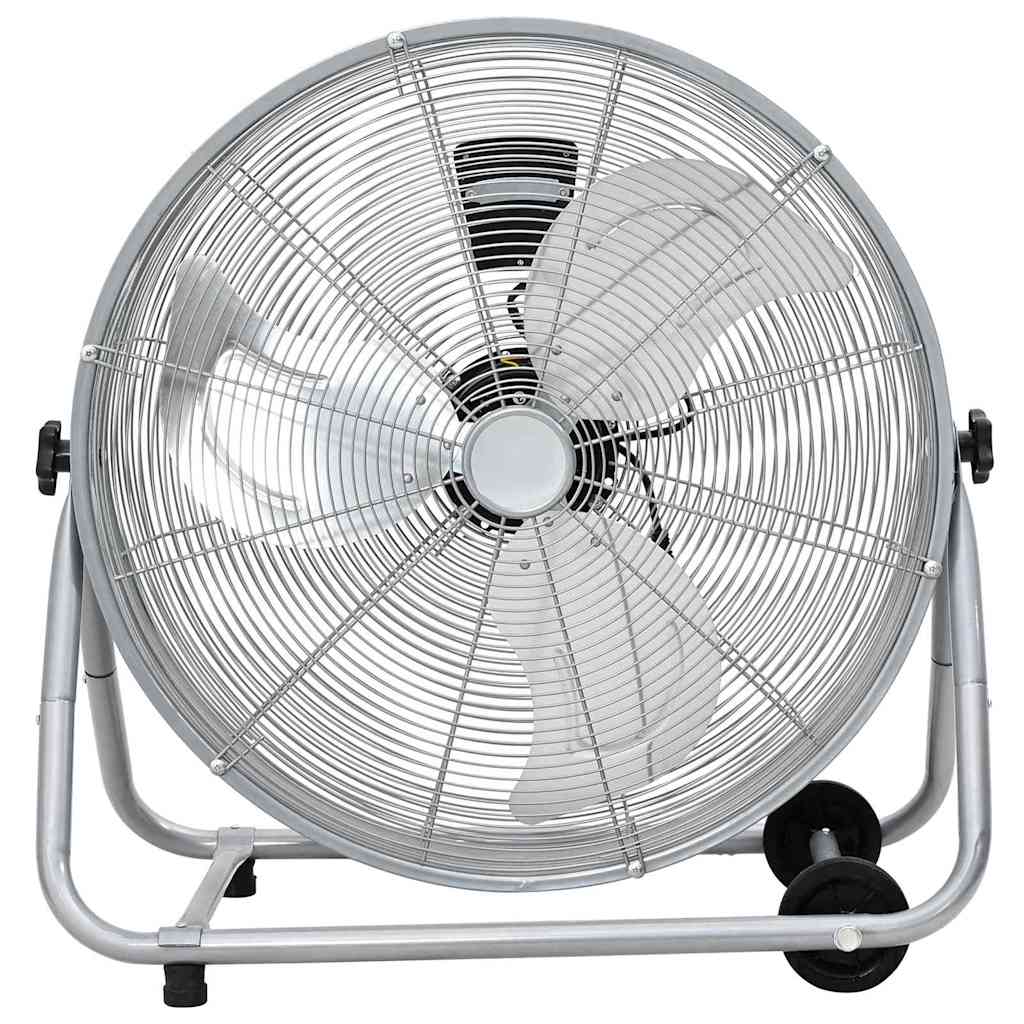 vidaXL Trommelventilator Mit Rad Silber 73 x 42 x 70 cm Aluminium