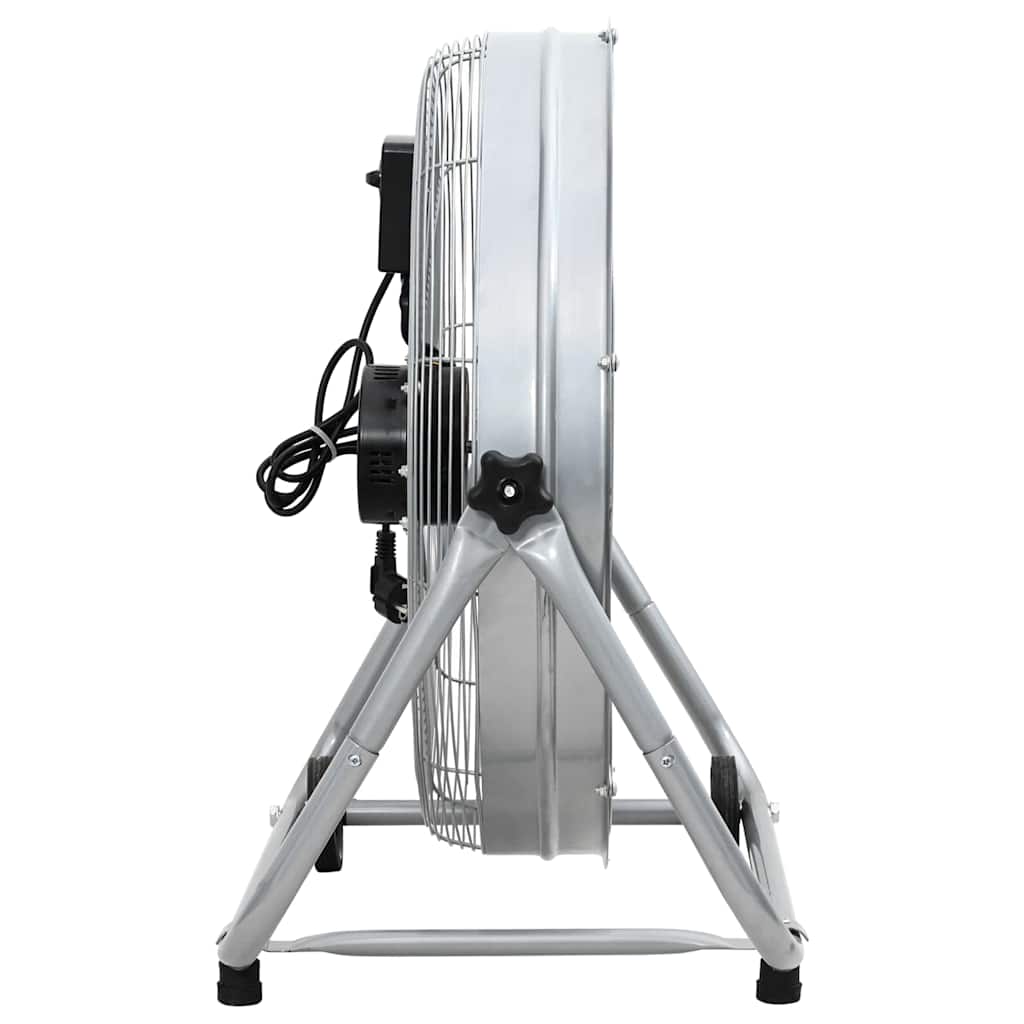 vidaXL Trommelventilator Mit Rad Silber 73 x 42 x 70 cm Aluminium