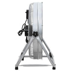 vidaXL Trommelventilator Mit Rad Silber 73 x 42 x 70 cm Aluminium