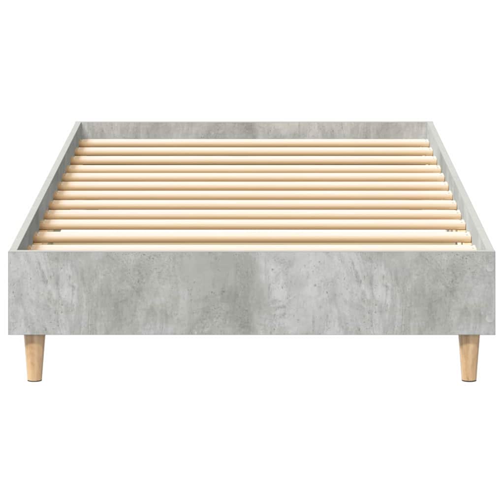 vidaXL Bettrahmen Beton Grau 203 x 93 x 25 cm Holzwerkstoff