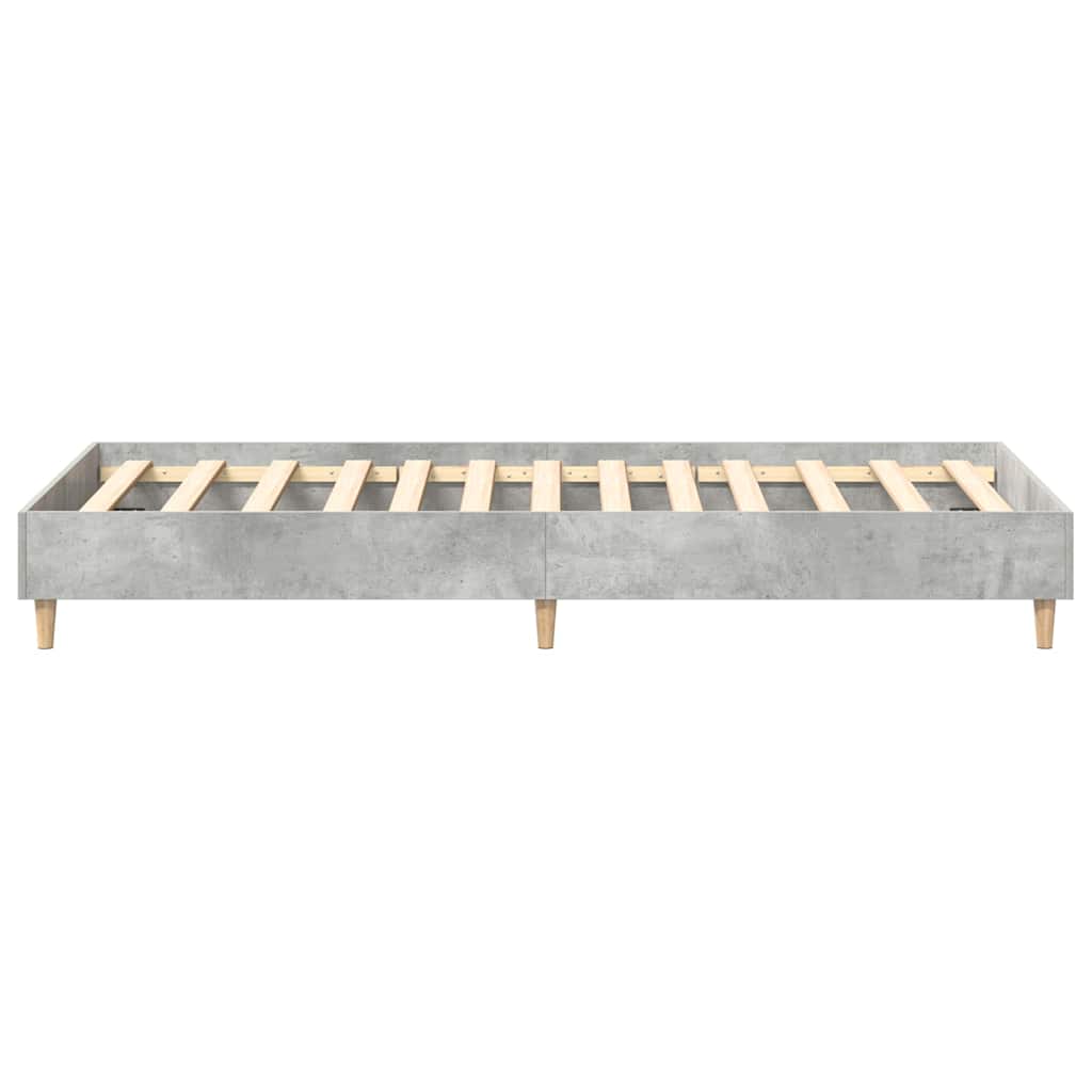 vidaXL Bettrahmen Beton Grau 203 x 93 x 25 cm Holzwerkstoff