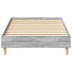 vidaXL Bettrahmen Graues Sonoma 203 x 93 x 25 cm Holzwerkstoff