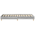 vidaXL Bettrahmen Graues Sonoma 203 x 93 x 25 cm Holzwerkstoff