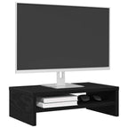 vidaXL Monitorständer Schwarze Eiche 42x24x13 cm Holzwerkstoff