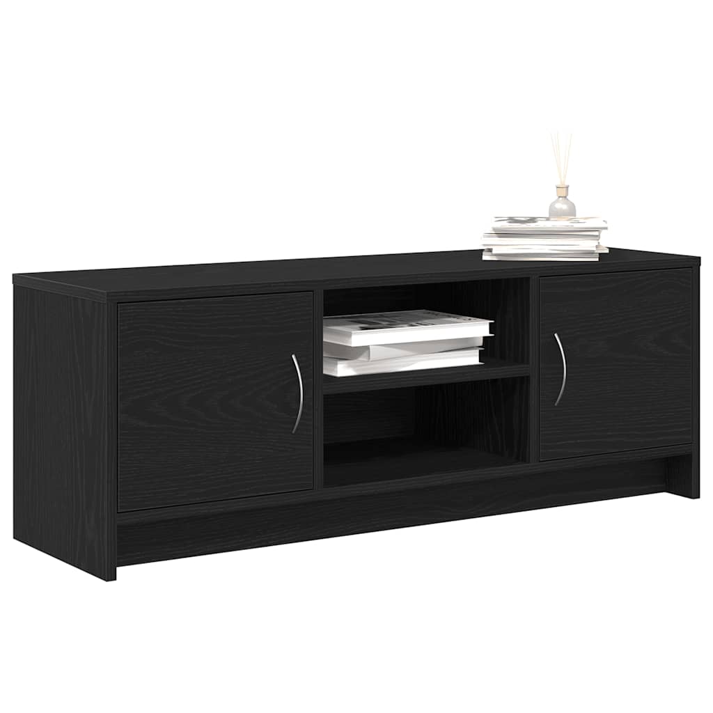 vidaXL TV-Schrank Eiche schwarz 102x30x37,5 cm Holzwerkstoff