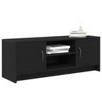 vidaXL TV-Schrank Eiche schwarz 102x30x37,5 cm Holzwerkstoff