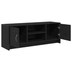 vidaXL TV-Schrank Eiche schwarz 102x30x37,5 cm Holzwerkstoff