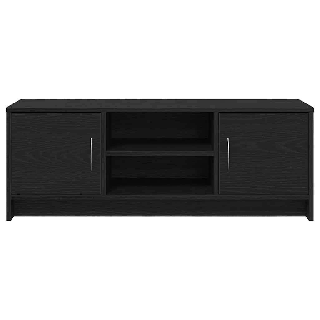 vidaXL TV-Schrank Eiche schwarz 102x30x37,5 cm Holzwerkstoff