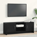 vidaXL TV-Schrank Eiche schwarz 102x30x37,5 cm Holzwerkstoff