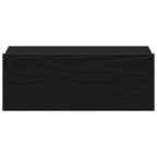 vidaXL Schwebender Nachttisch Schwarze Eiche 40 x 32 x 15 cm Holzwerkstoff