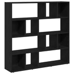 vidaXL Bücherschrank/Raumteiler Eiche schwarz 105x24x102 cm