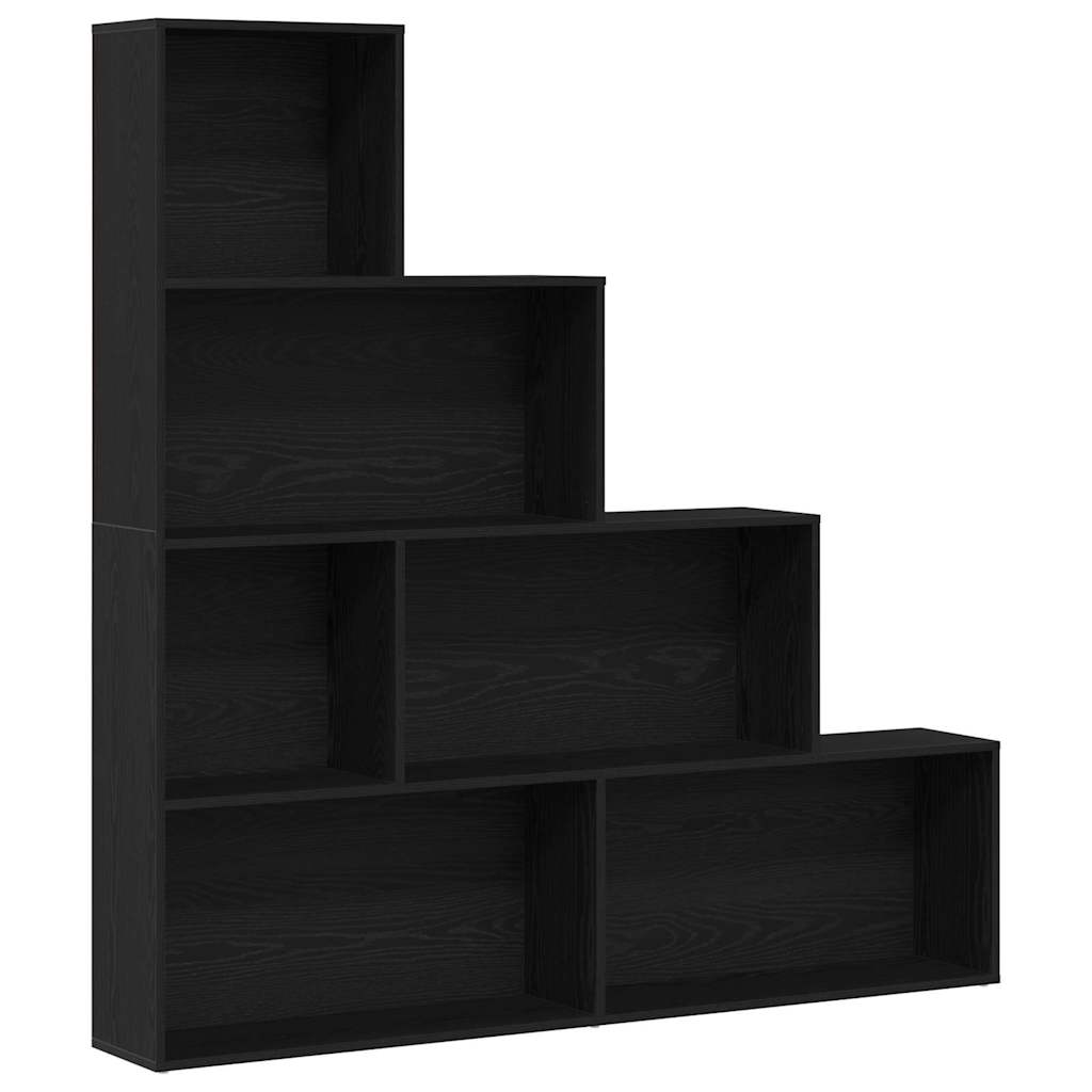 vidaXL Bücherregal Schwarz Eichen-Optik 155 x 24 x 160 cm