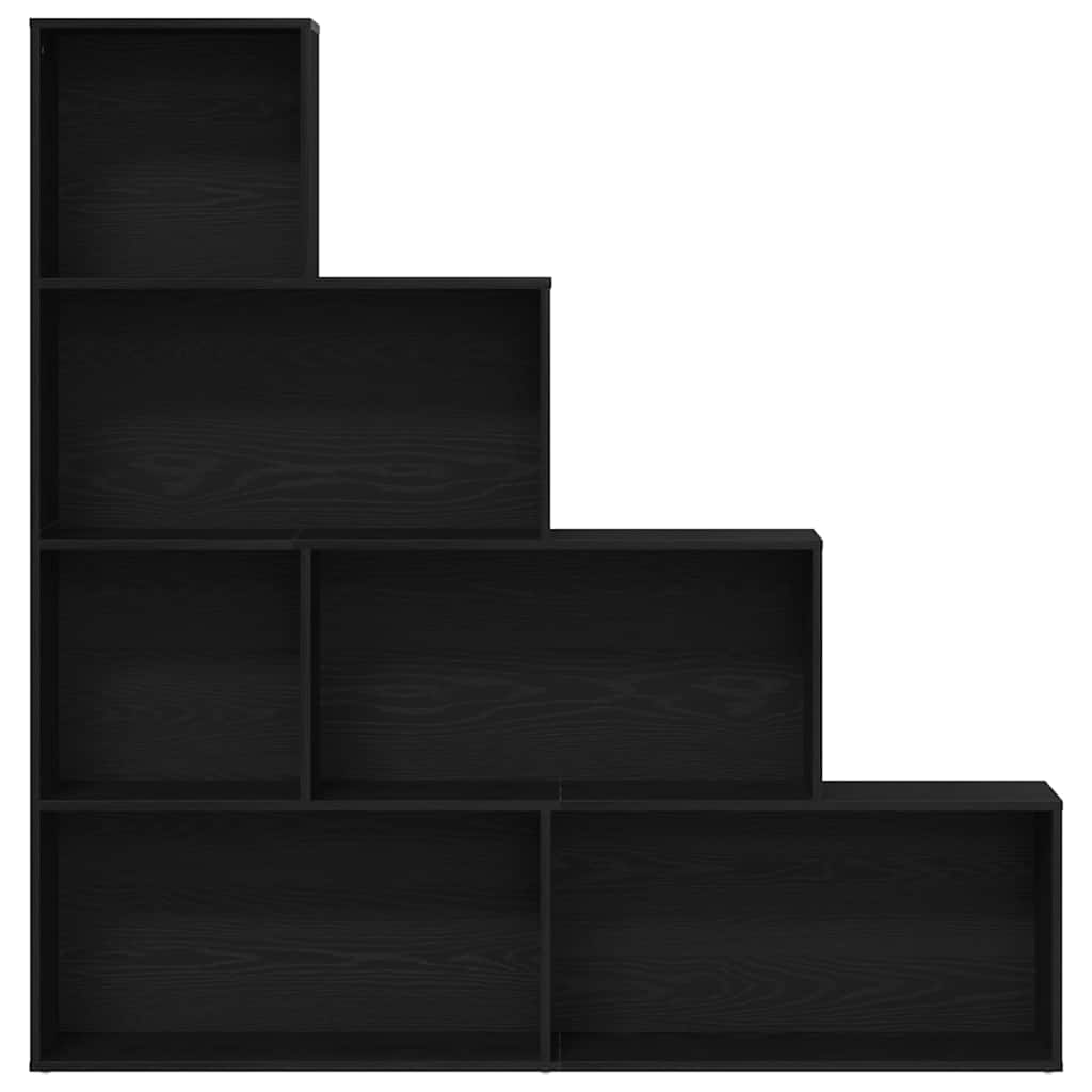 vidaXL Bücherregal Schwarz Eichen-Optik 155 x 24 x 160 cm