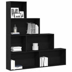 vidaXL Bücherregal Schwarz Eichen-Optik 155 x 24 x 160 cm