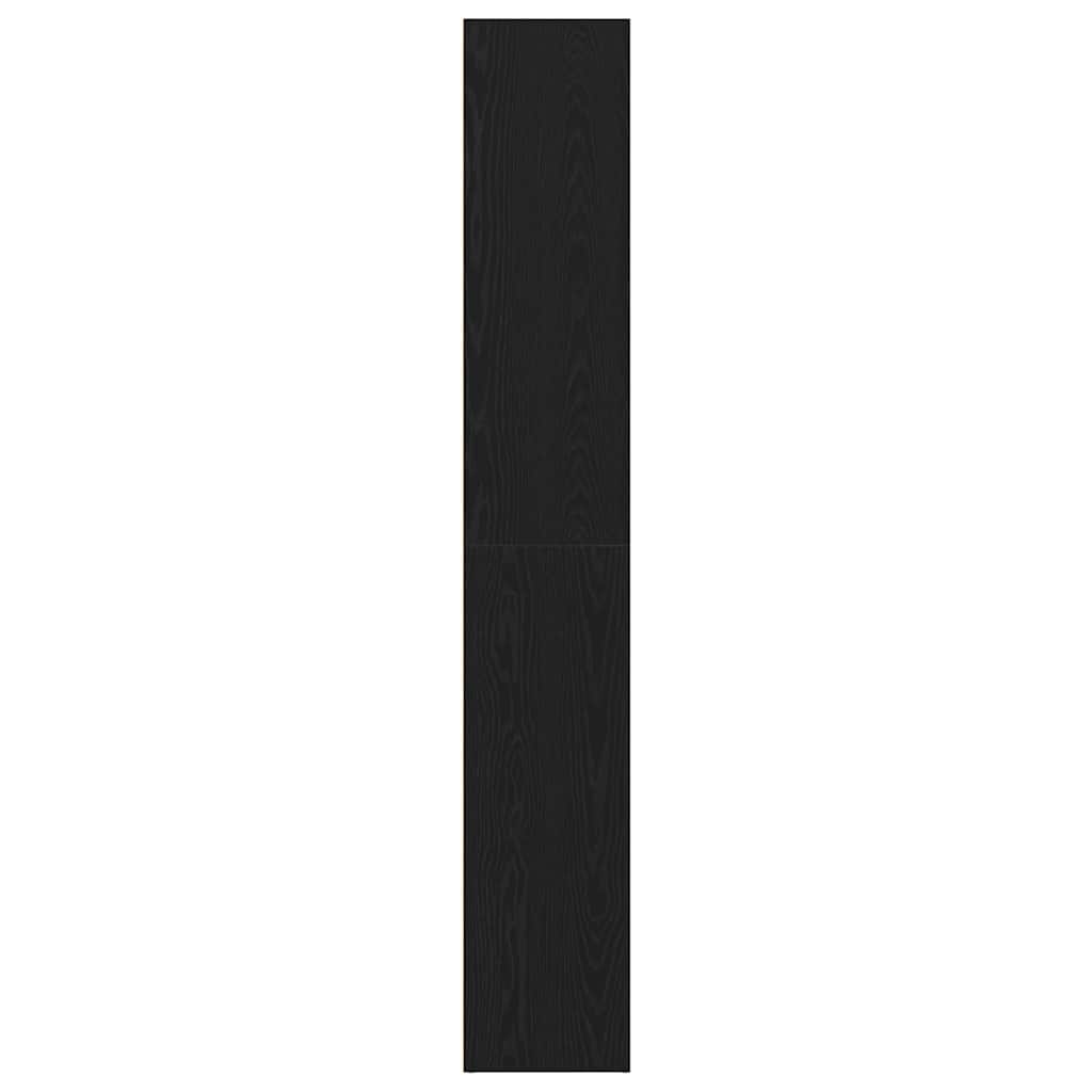 vidaXL Bücherregal Eiche Schwarz 40 x 30 x 189 cm Holzwerkstoff