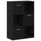 vidaXL Bücherregal/Raumteiler Schwarze Eiche 60,5x30x90cm Holzwerkstoff