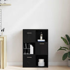 vidaXL Bücherregal/Raumteiler Schwarze Eiche 60,5x30x90cm Holzwerkstoff