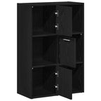 vidaXL Bücherregal/Raumteiler Schwarze Eiche 60,5x30x90cm Holzwerkstoff